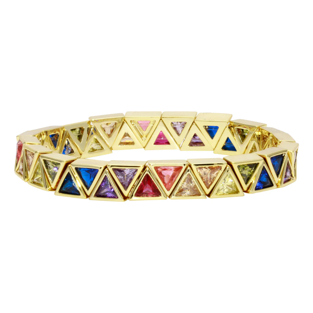 Triangle multicolor bracelet